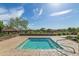 A tranquil hot tub offers a relaxing retreat with desert landscaping and mountain views, perfect for unwinding at 2255 N Hillridge --, Mesa, AZ 85207