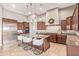 Spacious kitchen with granite counters, center island, and stainless steel appliances at 2255 N Hillridge --, Mesa, AZ 85207