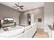 Spacious living room with neutral tones, a plush sofa, and stylish decor at 2255 N Hillridge --, Mesa, AZ 85207