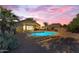 Sparkling pool in a private backyard setting perfect for relaxing at 3373 W Five Mile Peak Dr, San Tan Valley, AZ 85144