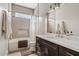 Bathroom with a bathtub-shower combination, modern vanity, and stylish mirror at 4040 E Mclellan Rd # 16, Mesa, AZ 85205
