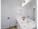 Bathroom featuring a double vanity, modern lighting, and ample counter space, designed for convenience and style at 11019 E Tiburon Ave, Mesa, AZ 85212