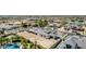 Aerial view of the backyard featuring an upper deck and space ready for a custom landscape design at 3653 E Runaway Bay Pl, Queen Creek, AZ 85142
