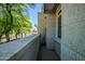 A well-designed balcony provides an inviting outdoor space with stylish architectural details at 3801 N Goldwater Blvd # 201, Scottsdale, AZ 85251