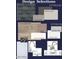 Design selections board showcasing exterior and interior materials like roof shingles, flooring, and cabinet hardware at 5055 N Jayson Rd, Casa Grande, AZ 85194