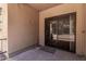 Private patio with sliding glass doors, offering a seamless indoor-outdoor flow at 747 S Extension Rd # 113, Mesa, AZ 85210
