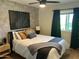 Cozy bedroom with great natural light, hardwood floors and modern decor at 7802 E Hubbell St, Scottsdale, AZ 85257