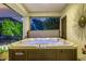 Covered hot tub with a view of the landscape and backyard at 8132 W Hatfield Rd, Peoria, AZ 85383