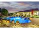 Sparkling pool with landscaped patio and backyard entertainment area, perfect for outdoor living at 8132 W Hatfield Rd, Peoria, AZ 85383