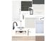 A collage of interior details, including baseboards, quartz countertops, and shaker cabinets at 9429 W Sandstone Mountain Dr, Casa Grande, AZ 85194