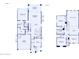Detailed floor plan showcases the layout of this two-story home design at 13557 W Cassia Trl, Peoria, AZ 85383