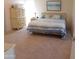 Bedroom featuring a patterned bedspread, pillows, dresser, and artwork at 20282 N 104Th Ave, Peoria, AZ 85382