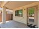 This covered patio provides a great outdoor area for dining and relaxing with easy access inside at 29161 N Lilly Ln, San Tan Valley, AZ 85143