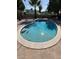 Inviting kidney-shaped pool with built-in steps for easy access at 3933 E Flower St, Phoenix, AZ 85018