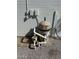 Image shows a pool pump and filter surrounded by gravel against a white brick wall at 3933 E Flower St, Phoenix, AZ 85018