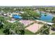 A well-maintained community park with a playground, basketball court, volleyball court, and scenic walking paths at 4323 S Ranger Trl, Gilbert, AZ 85297