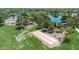 A beautiful community park featuring a bocce ball court, a pond, and picnic areas, perfect for outdoor activities at 4323 S Ranger Trl, Gilbert, AZ 85297