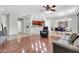 Open floor plan showcasing the living room, dining area, and modern kitchen at 4323 S Ranger Trl, Gilbert, AZ 85297