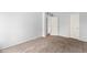 This bedroom features carpeted floors, neutral gray paint and white doors and trim at 8125 N 32Nd Dr, Phoenix, AZ 85051