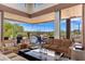 Bright living room with panoramic views, comfortable seating, and stylish decor, ideal for relaxing and enjoying the scenery at 10267 E Cinder Cone Trl, Scottsdale, AZ 85262