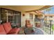 Outdoor patio with seating, tables, and views at 10330 W Thunderbird Blvd # A301, Sun City, AZ 85351