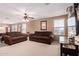 Comfortable living room offers a cozy setting, ideal for relaxation and entertainment at 12226 W Planada Ln, Sun City, AZ 85373