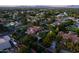 Neighborhood aerial view of a residence showing mature trees, lush landscaping and well-kept lawns at 2107 E Park Ave, Gilbert, AZ 85234