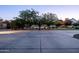 A spacious community basketball court is surrounded by mature trees at 2107 E Park Ave, Gilbert, AZ 85234