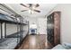 Shared bedroom with bunk beds, and lockers, maximizing space and functionality at 2107 E Park Ave, Gilbert, AZ 85234
