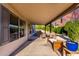 Extended covered patio with ample seating, ideal for outdoor gatherings and relaxation at 2343 E Morelos St, Chandler, AZ 85225