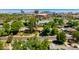 Aerial view of the property and nearby amenities with lush landscaping and city views at 28 E 14Th St, Tempe, AZ 85281