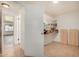 Hallway with tile floors and a storage closet with shelving at 28 E 14Th St, Tempe, AZ 85281