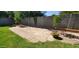 Paver stone patio and well-maintained lawn are surrounded by block wall and plants at 3526 E Piccadilly Rd, Phoenix, AZ 85018