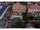 Backyard featuring a stunning pool, patio, and landscaping at 3664 E Narrowleaf Dr, Gilbert, AZ 85298