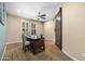 Inviting office featuring natural light from windows and a stylish barn door accent at 3664 E Narrowleaf Dr, Gilbert, AZ 85298