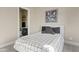 Stylish bedroom featuring a comfortable bed and modern decor leading to an ensuite bathroom at 5420 E Duane Ln, Cave Creek, AZ 85331