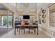 Well-lit dining area with large windows, backyard views, and tall ceilings for a bright and airy atmosphere at 5420 E Duane Ln, Cave Creek, AZ 85331