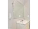Bathroom featuring a sink with white vanity, mirror, and nearby outlets at 7506 W Sells Dr, Phoenix, AZ 85033