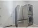 Convenient laundry room with stainless steel appliances, washer, dryer, and easy exterior access at 797 E Cedar Dr, Chandler, AZ 85249