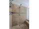 Shower showcasing glass block accents, built-in seating, and convenient shower accessories at 797 E Cedar Dr, Chandler, AZ 85249
