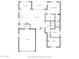 Detailed floor plan of the home layout, showcasing room sizes, locations, and overall design at 9801 W Rockwood Dr, Peoria, AZ 85382