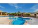 Resort style community pool with heated spa and covered ramada at 9801 W Rockwood Dr, Peoria, AZ 85382