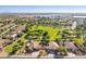 Desirable location near a golf course and recreational areas from this scenic aerial view at 11048 E Quintana Ave, Mesa, AZ 85212