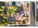 An aerial view shows the property's layout, pool, yard, and neighborhood at 11048 E Quintana Ave, Mesa, AZ 85212