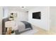 Light and airy bedroom features ensuite bath, tv, and walk in closet at 11601 N 64Th Pl, Scottsdale, AZ 85254