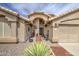 Inviting front entrance featuring a tiled walkway and desert landscaping at 1217 S Longmore Ct, Chandler, AZ 85286
