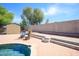 Large backyard features pool, patio area, shed, and block fence for privacy at 20609 N 4Th Ave, Phoenix, AZ 85027