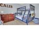 Bedroom featuring bunk beds, a dresser, and charming decor at 3029 E Patrick St, Gilbert, AZ 85295