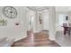 Elegant entryway features stylish decor, tile flooring, and seamless flow to dining area at 3029 E Patrick St, Gilbert, AZ 85295