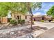 Well-maintained home featuring a stone walkway and desert-friendly landscaping at 3029 E Patrick St, Gilbert, AZ 85295